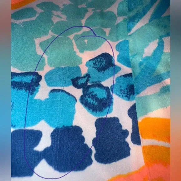 LILLY PULITZER Palm Pineapple Long Maxi Pink Orange Blue Skirt Floral size M - Picture 13 of 16